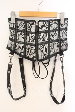 画像1: Qutie Frash / ベルト付きコルセット  シルバー O-25-12-15-037-QU-TO-OW-OS