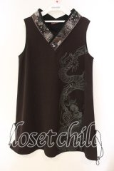 Qutie Frash / Aラインインナーチュニック  ブラウン O-25-12-15-039-QU-TO-OW-OS