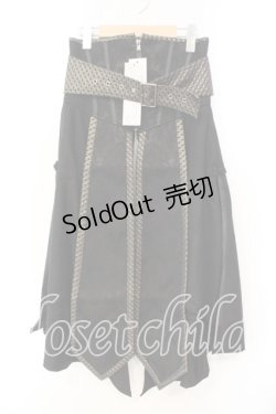 画像1: Qutie Frash / ベルトコルセット  ブラック O-25-12-15-040-QU-TO-OW-ZI