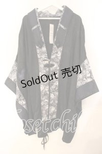 Qutie Frash / 着物カーデ  ブラック O-25-12-15-041-QU-TO-OW-OS