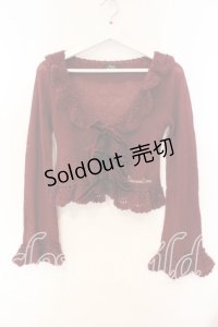 ALICE and the PIRATES / A/Pモヘアリボンボレロ  ワイン O-25-12-15-043-PA-TO-OW-OS