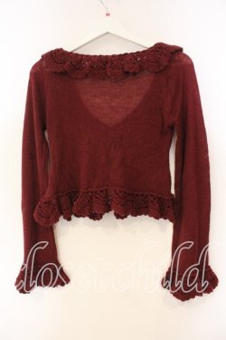 画像4: ALICE and the PIRATES / A/Pモヘアリボンボレロ  ワイン O-25-12-15-043-PA-TO-OW-OS