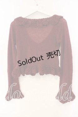 画像4: ALICE and the PIRATES / A/Pモヘアリボンボレロ  ワイン O-25-12-15-043-PA-TO-OW-OS