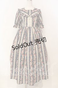 axes femme kawaii / ローズベリーガーデンワンピース  ネイビー O-25-12-15-045-AX-OP-IG-OS