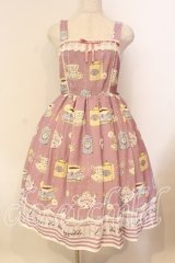 axes femme kawaii / ティータイムジャンスカ M ピンク O-25-12-15-047-AX-OP-OW-OS