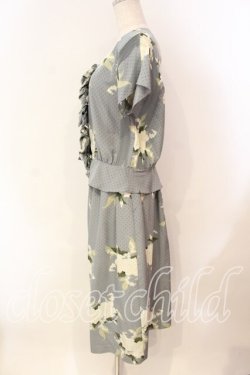 画像3: INGEBORG / ドット花柄セットアップ  グリーン O-25-12-15-050-LO-OP-OW-OS