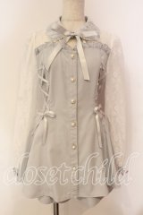 Secret Honey / ビスチェ切替長袖セットアップ  サックス O-25-12-15-051-CA-OP-OW-OS