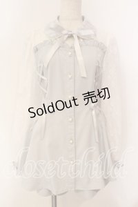 Secret Honey / ビスチェ切替長袖セットアップ  サックス O-25-12-15-051-CA-OP-OW-OS