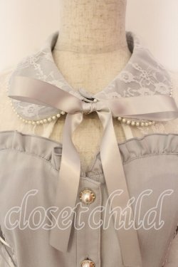 画像2: Secret Honey / ビスチェ切替長袖セットアップ  サックス O-25-12-15-051-CA-OP-OW-OS