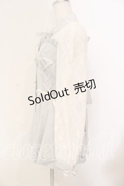 画像3: Secret Honey / ビスチェ切替長袖セットアップ  サックス O-25-12-15-051-CA-OP-OW-OS