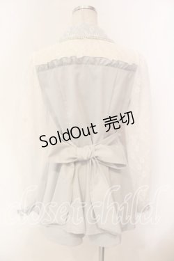 画像4: Secret Honey / ビスチェ切替長袖セットアップ  サックス O-25-12-15-051-CA-OP-OW-OS