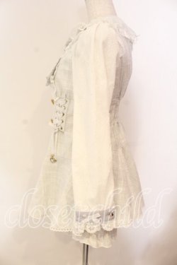 画像3: LIZ LISA / メッセージリボンツイードセットアップ  ブルー（公式色展開） O-25-12-15-053-LO-OP-IG-OS