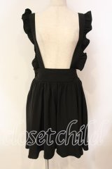 Ank Rouge / フリルサス付きスカート M クロ O-25-12-15-054-CA-SK-OW-OS