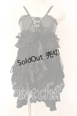 画像1: Qutie Frash / クモメッシュベビードール  ブラック O-25-12-15-055-QU-OP-OW-OS