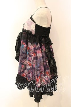 画像3: Qutie Frash / 和柄ベビードール  パープル O-25-12-15-057-QU-OP-OW-OS