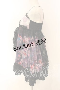 画像3: Qutie Frash / 和柄ベビードール  パープル O-25-12-15-057-QU-OP-OW-ZI