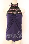 Qutie Frash / ベルト付きホルターキャミ  パープル O-25-12-15-058-QU-TO-OW-OS