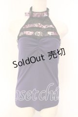 Qutie Frash / ベルト付きホルターキャミ  パープル O-25-12-15-058-QU-TO-OW-OS