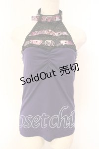 Qutie Frash / ベルト付きホルターキャミ  パープル O-25-12-15-058-QU-TO-OW-OS
