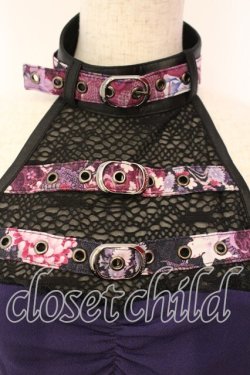 画像2: Qutie Frash / ベルト付きホルターキャミ  パープル O-25-12-15-058-QU-TO-OW-OS