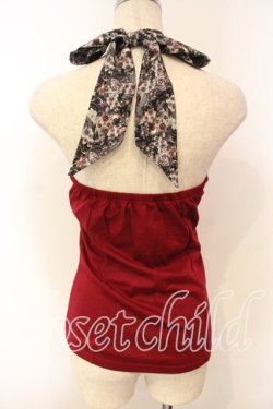 画像3: Qutie Frash / リボンホルターキャミ  レッド O-25-12-15-059-QU-TO-OW-OS