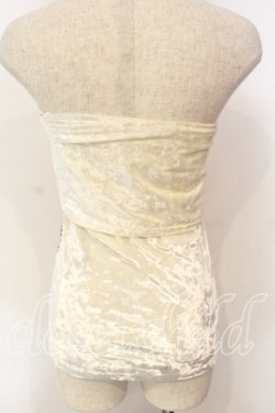 画像3: Qutie Frash / ベロアサラシトップス  ホワイト O-25-12-15-061-QU-TO-OW-OS