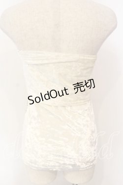 画像3: Qutie Frash / ベロアサラシトップス  ホワイト O-25-12-15-061-QU-TO-OW-ZT515