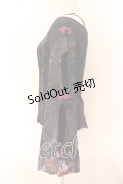 画像3: Qutie Frash / オフショルインナー  ブラック×パープル O-25-12-15-065-QU-TO-OW-OS