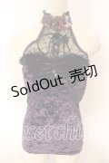 Qutie Frash / ベロアホルターキャミソール  パープル O-25-12-15-067-QU-TO-OW-OS