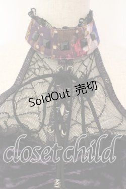 画像2: Qutie Frash / ベロアホルターキャミソール  パープル O-25-12-15-067-QU-TO-OW-OS