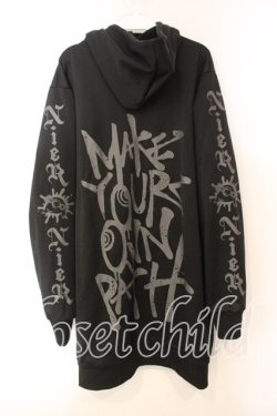 画像2: NieR Clothing / 【裏地防寒フリースZIP OUTER】 パーカー  ブラック O-25-12-15-071-PU-TO-IG-OS