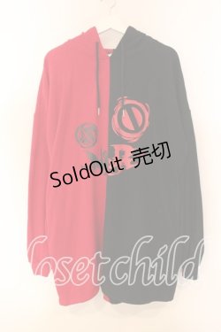 画像1: NieR CLOTHING / 防寒TWO-TONEプルオーバー【RED×BLACK】  レッド×ブラック O-25-12-15-073-PU-TO-IG-ZT519