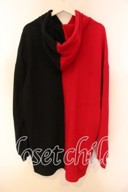 画像2: NieR Clothing / 防寒TWO-TONEプルオーバー【RED×BLACK】  レッド×ブラック O-25-12-15-073-PU-TO-IG-OS