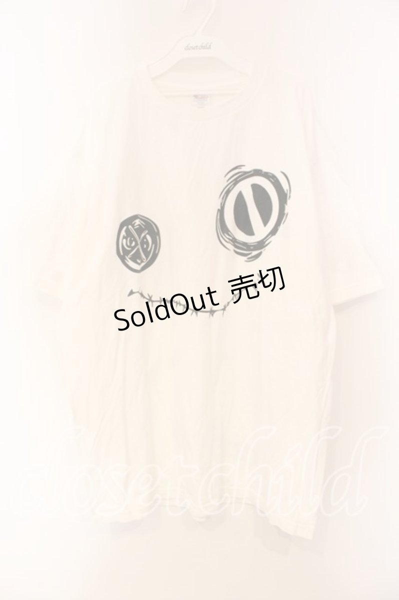 画像1: NieR CLOTHING / 両面デザイン入りFACE CUTSEW【BLACK×WHITE】 カットソー XXXL ホワイト O-25-12-15-077-PU-TO-IG-ZT520 (1)