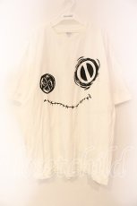 画像1: NieR CLOTHING / 両面デザイン入りFACE CUTSEW【BLACK×WHITE】 カットソー XXXL ホワイト O-25-12-15-077-PU-TO-IG-ZT520 (1)
