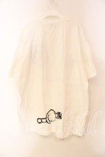 画像2: NieR CLOTHING / 両面デザイン入りFACE CUTSEW【BLACK×WHITE】 カットソー XXXL ホワイト O-25-12-15-077-PU-TO-IG-ZT520 (2)