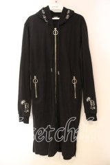 NieR Clothing / ジップパーカーワンピース  ブラック O-25-12-15-078-PU-OP-IG-OS