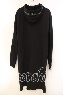 画像2: NieR Clothing / ジップパーカーワンピース  ブラック O-25-12-15-078-PU-OP-IG-OS