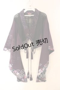 Qutie Frash / 着物ショートカーディガン  パープル O-25-12-15-080-QU-TO-OW-OS