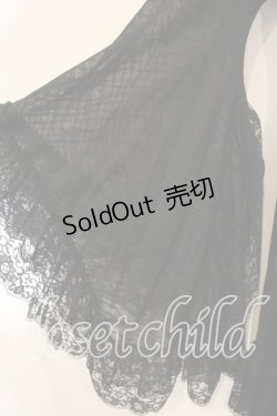 画像4: Qutie Frash / レースフリル着物カーデ  ブラック O-25-12-15-081-QU-TO-OW-OS