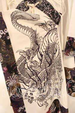 画像2: Qutie Frash / 抜き襟カーディガン  ホワイト×パープル O-25-12-15-084-QU-TO-OW-OS