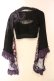 画像4: Qutie Frash / メッシュ着物袖トップス  ブラック×パープル O-25-12-15-090-QU-TO-OW-OS (4)