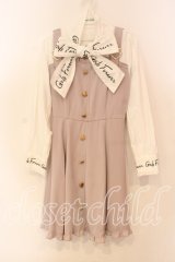 LIZ LISA / ボウタイブラウスワンピース  ピンク O-25-12-15-015-LO-OP-OW-OS