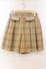 axes femme / チェックスカパン M ベージュ O-25-12-15-016-AX-SK-OW-OS