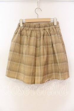 画像2: axes femme / チェックスカパン M ベージュ O-25-12-15-016-AX-SK-OW-OS