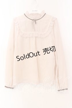 画像1: axes femme POETIQUE / 内レースブラウス M アイボリー O-25-12-15-021-AX-BL-OW-OS