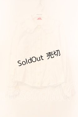 画像1: BABY,THE STARS SHINE BRIGHT / 王冠レースの袖ピンタックブラウス  シロ O-25-12-15-026-BA-BL-IG-OS