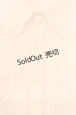 画像2: BABY,THE STARS SHINE BRIGHT / 王冠レースの袖ピンタックブラウス  シロ O-25-12-15-026-BA-BL-IG-OS