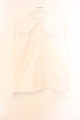 merry jenny / ピコレースリボンブラウス  シロ O-25-12-15-027-LO-BL-IG-OS