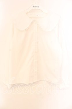 画像1: merry jenny / ピコレースリボンブラウス  シロ O-25-12-15-027-LO-BL-IG-OS